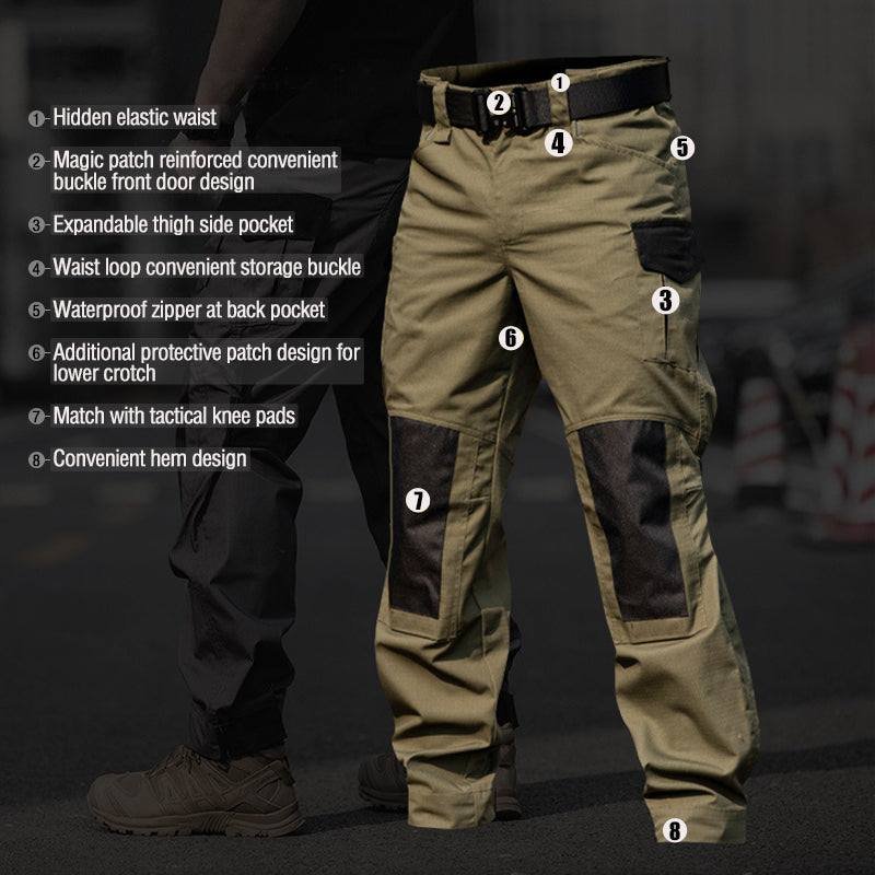 Men's Urban Cargo Pants Waterproof Ripstop Tactical Pants