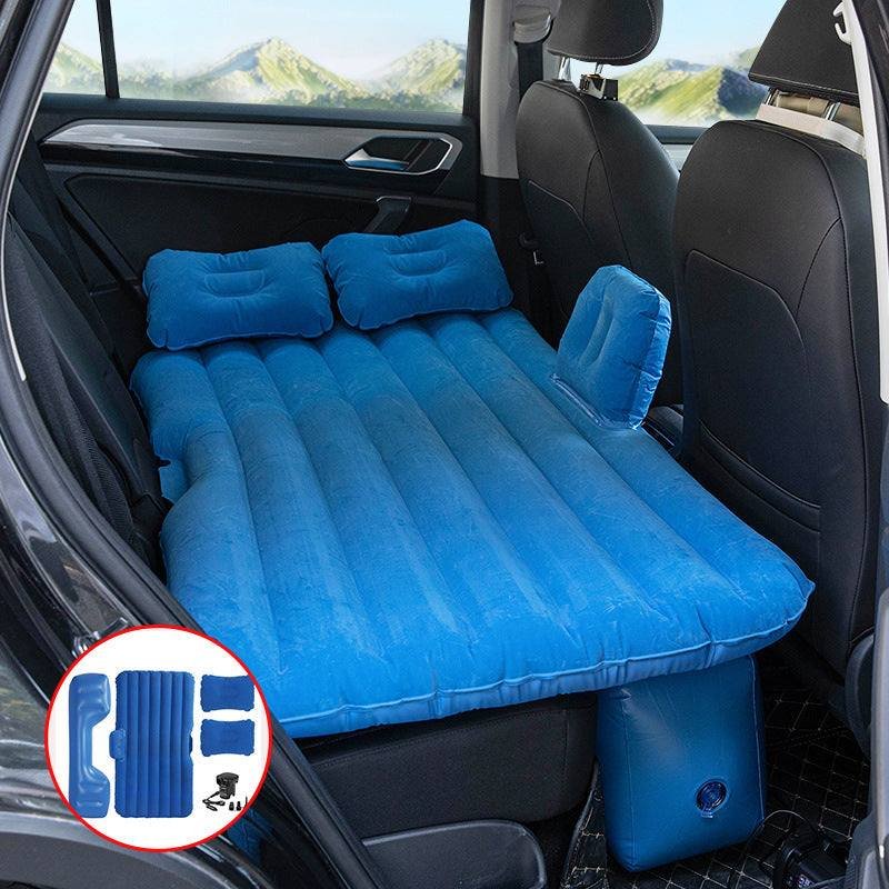 Car rear inflatable travel bed