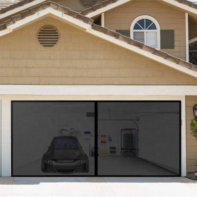 Garage magnetic self-priming door curtain