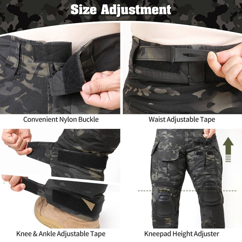 G3 Pro Combat Pants with Knee Pads Rip-Stop Tactical Pants