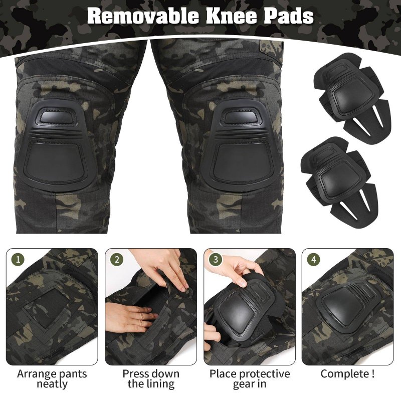 G3 Pro Combat Pants with Knee Pads Rip-Stop Tactical Pants